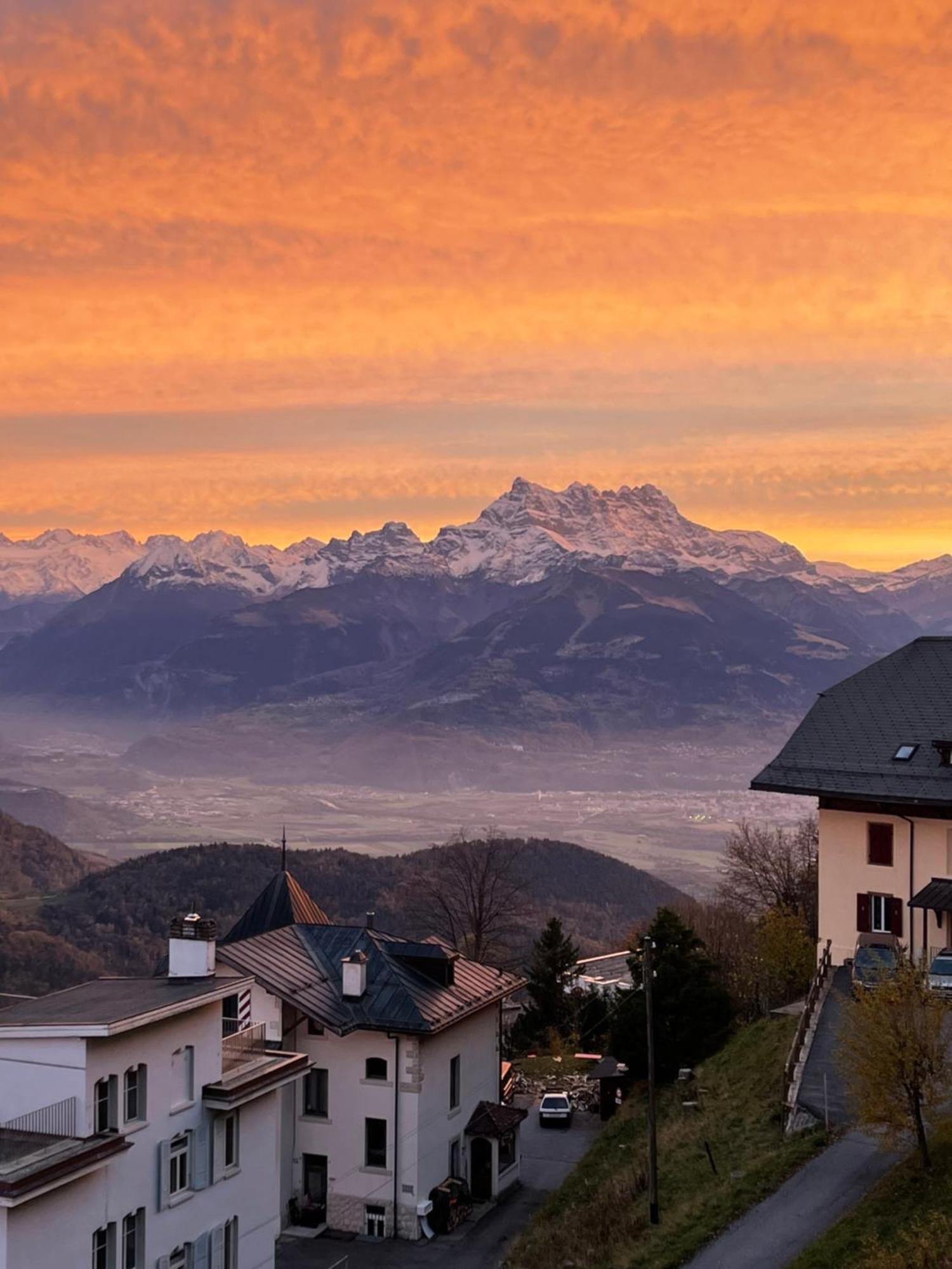 Charmant Appartement Au Vagabond Leysin Zewnętrze zdjęcie
